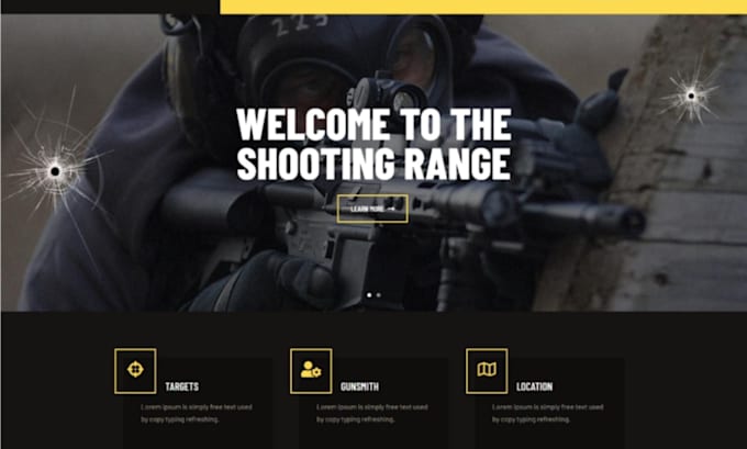 create firearms website gun website ammunition website