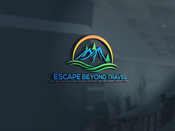 do a creative modern luxury wellness travel logo design
