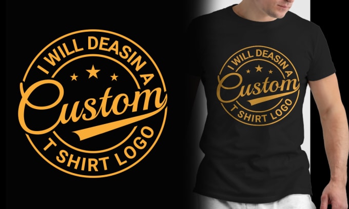 the trendy custom t shirt logo in 24 hour by Styled_design Fiverr