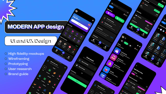 Design modern mobile app uiux and interactive prototype with 3d icons ...