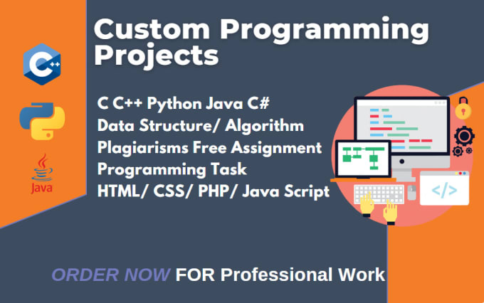 Create Your C Cpp C Sharp Java And Python Programming Projects By | My ...
