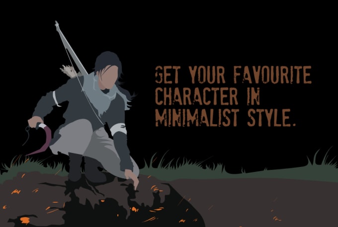 design minimalist flat illustration for you