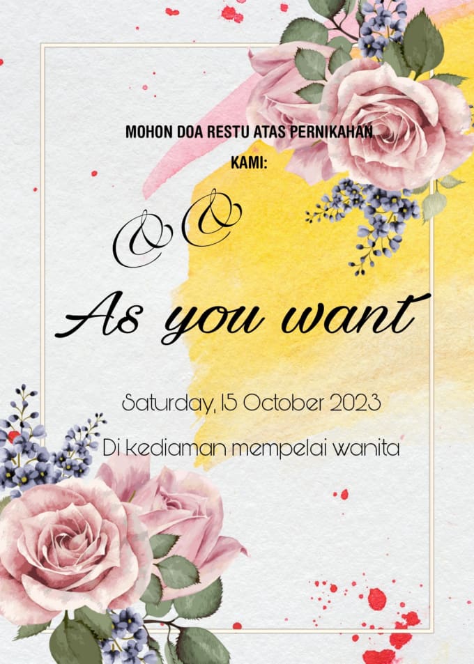 Give you excellent invitation design by Abdokhaled23 | Fiverr