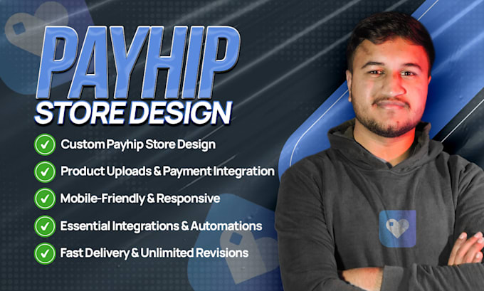 design a payhip website or payhip store to sell digital products online