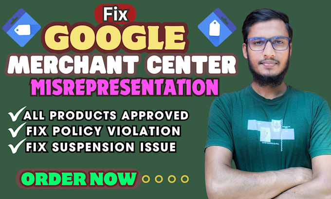 fix gmc suspension,policy violation,product feed disapprove,404 error fix expert