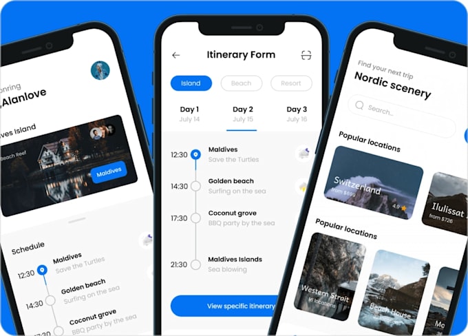 Mobile app front end development in react , react native, flutter by ...