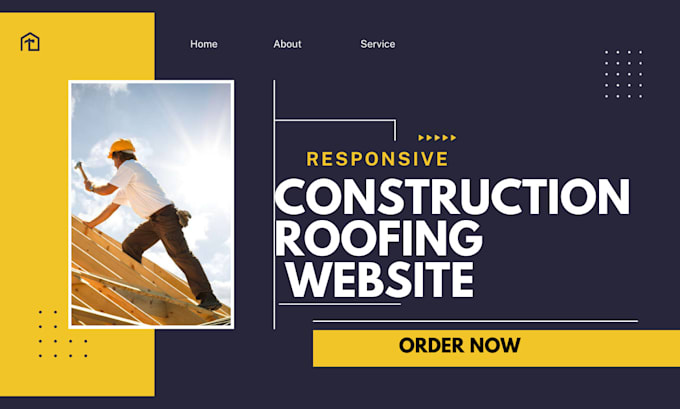 build construction company website roofing landing page roofing website