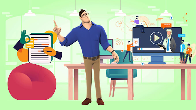 write explainer video script with free video plus voiceover