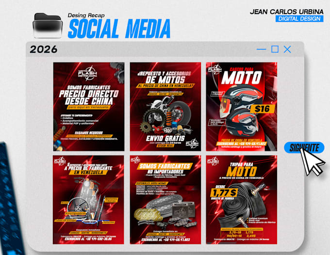 design professional social media posts and static ads
