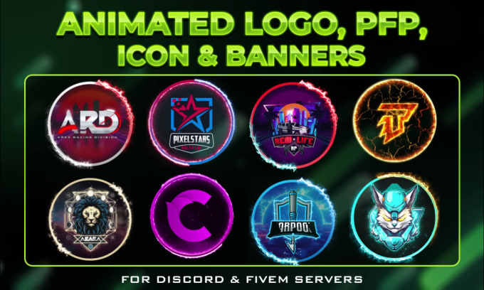 make animated discord logo, icon, gif, and banner