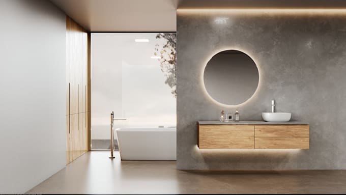 interior design, 3d and photorealistic rendering using vray