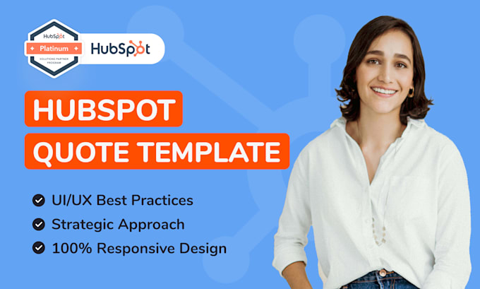 design and develop a hubspot customized quote template
