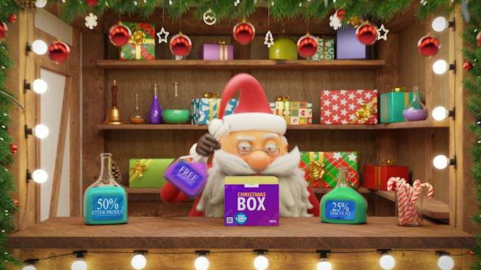 create a personalized santa claus christmas video greeting
