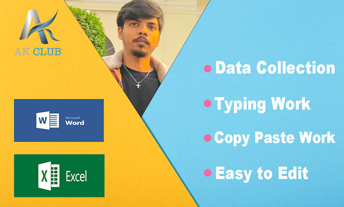 Do accurate data entry for ms word and ms excel by Austansohail | Fiverr