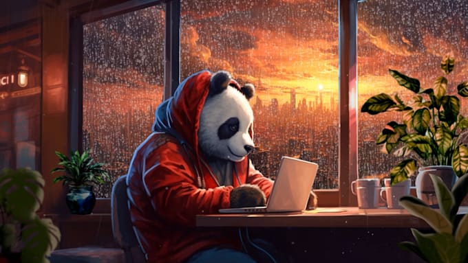 make best lofi art and 2d loop gif animation