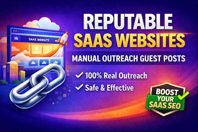 provide high quality backlinks on reputable saas websites
