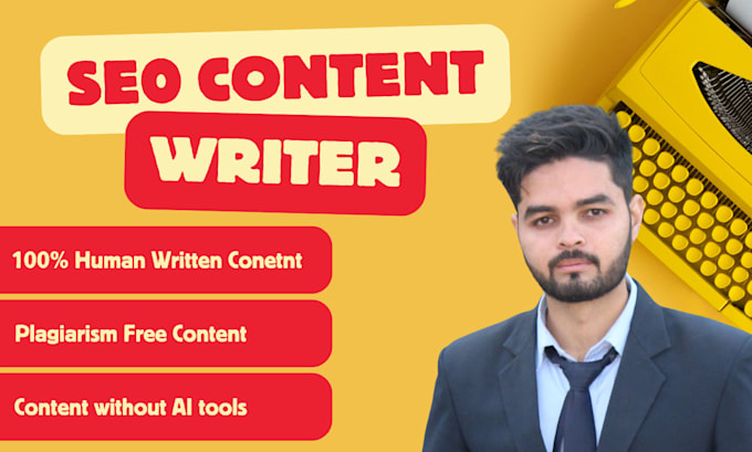 write high quality SEO articles and blog posts with images