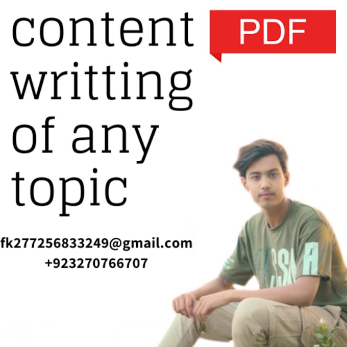 do  content writing of any topic
