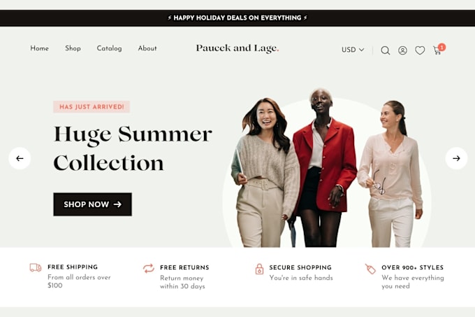 concevoir un magasin de marque de v tements Shopify des v tements un site Web Shopify de v tements