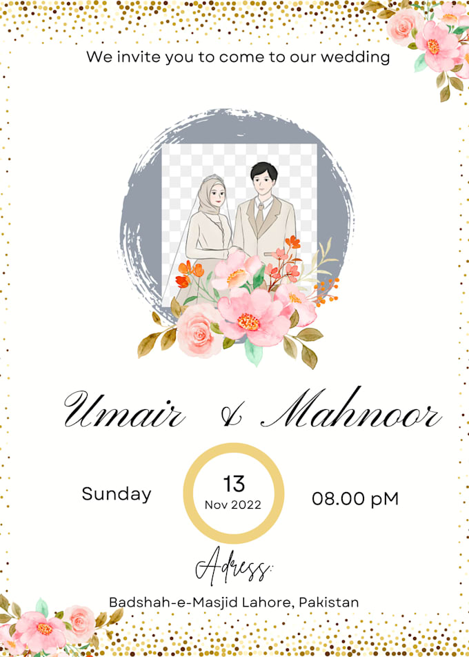 design unique invitation cards for an event