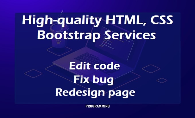 Fix html, css and bootstrap bugs or errors by T_a_shaon | Fiverr