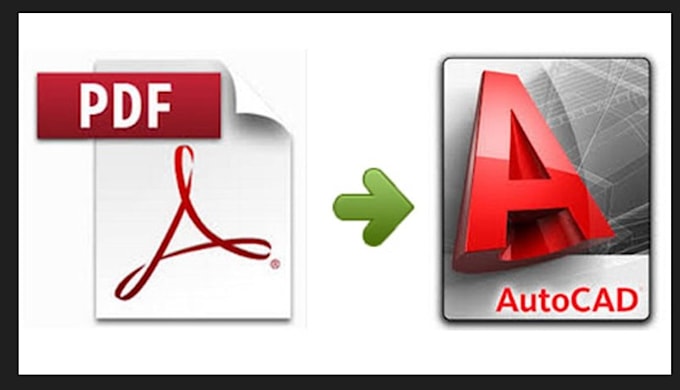 convert pdf and image to dwg