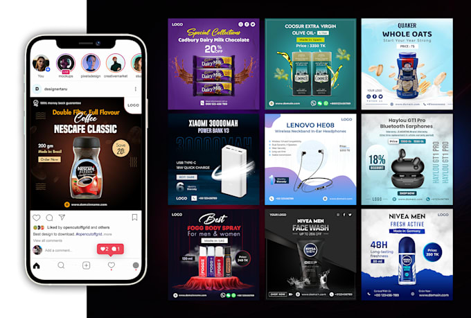 Design target audience post flyer ads for ecommerce product by ...