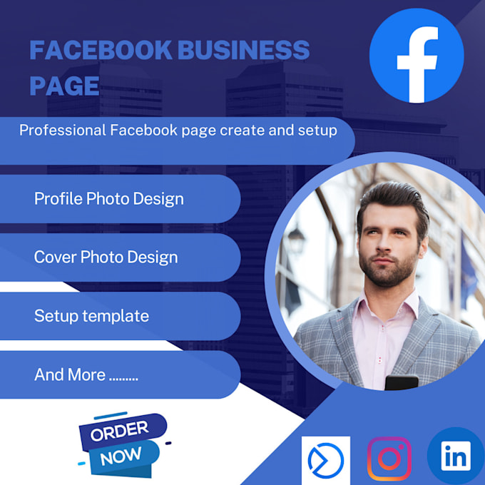 Do facebook business page setup , fan page create , banner , and cover