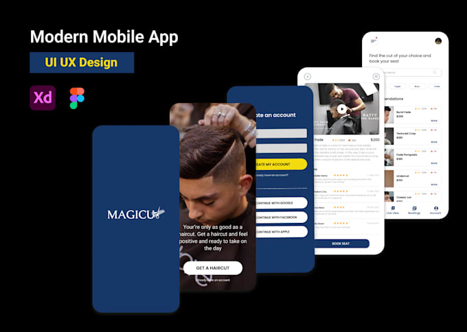Design creative and modern mobile app ui ux for android and ios by ...