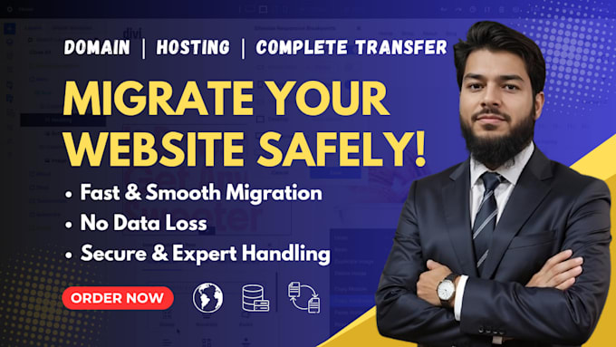 migrate website, change domain, move hosting, transfer wordpress website