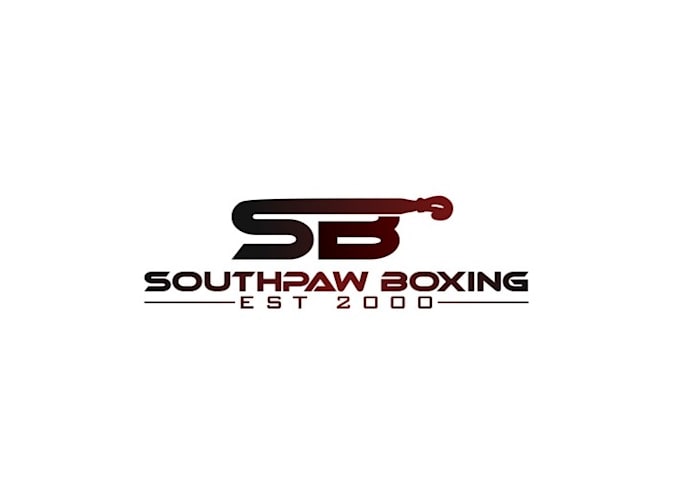 design good looking southpaw boxing logo