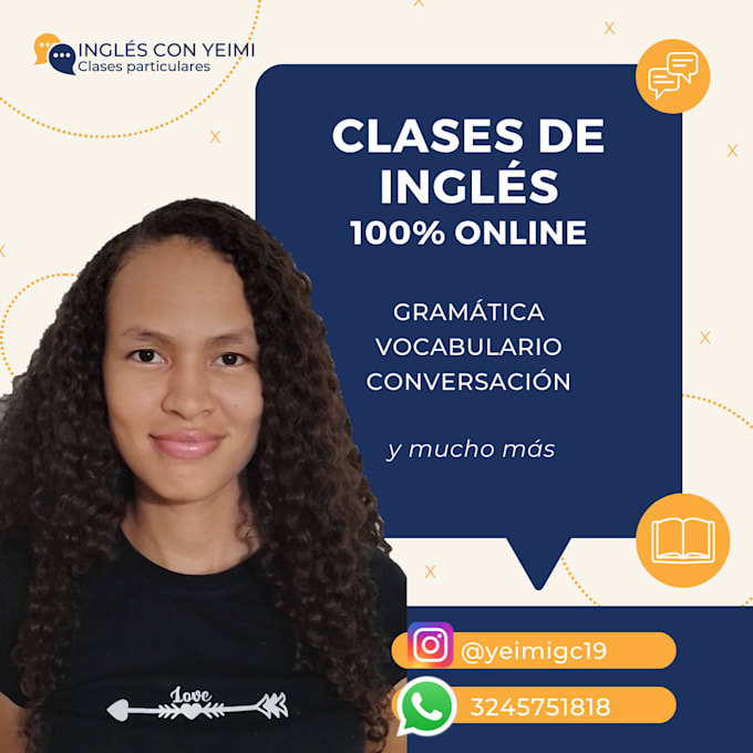 Give you english classes from a1 to b2, and teach all ages by Leyner