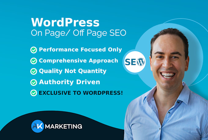 do high quality on page seo for wordpress, wix, shopify, squarespace