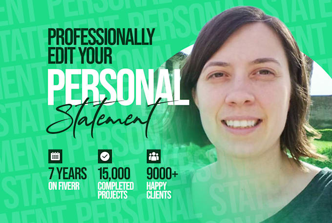 proofread and edit any personal statement, college application essay, or sop