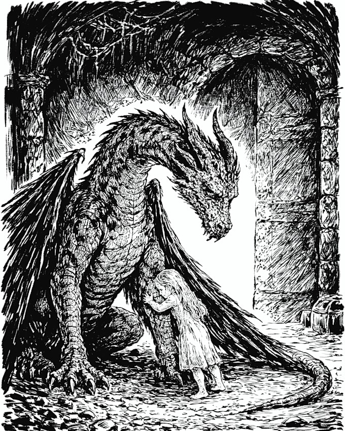 design the book illustration ink pen technique