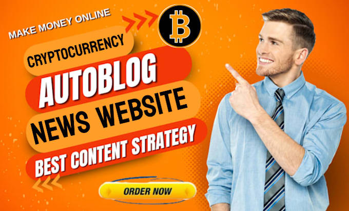 create an autopilot cryptocurrency news website, crypto blog