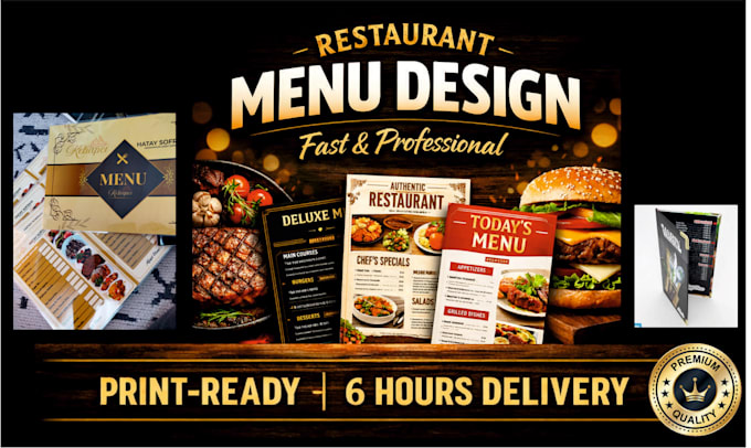 design flyer,poster, food menu with in 6 hours