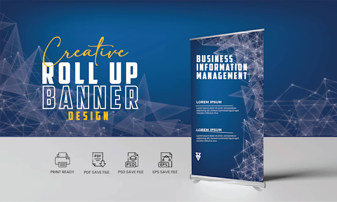 design trade show banners, backdrops, media wall, and roll ups