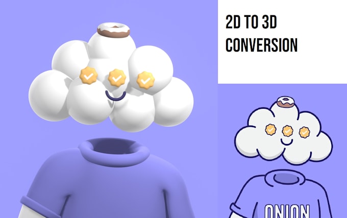 convert 2d images to 3d, including nfts