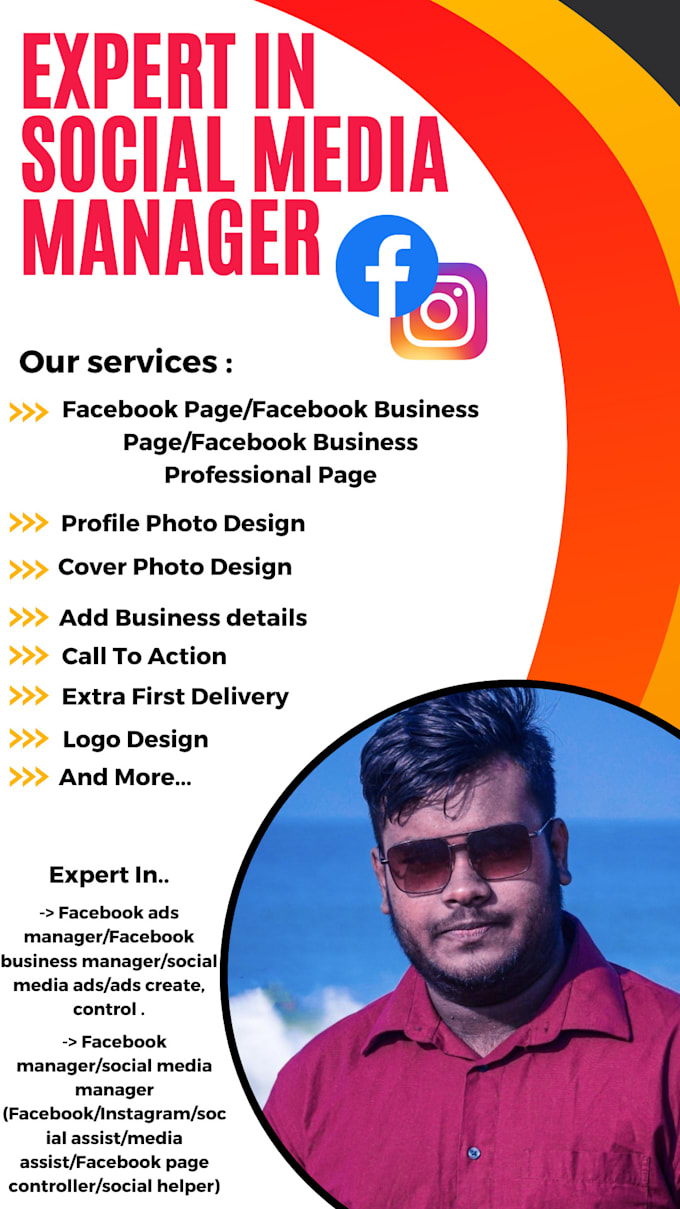 Create, optimize and design a professional fb business page as per your