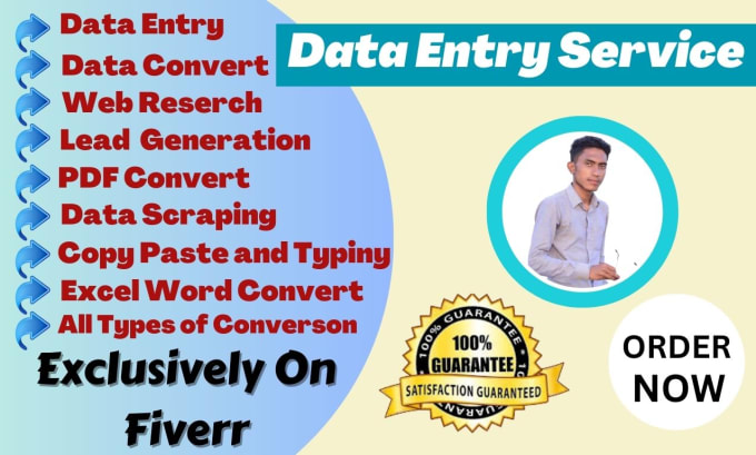Be Your Data Entry, Web Research, Virtual Assistant, 41% OFF