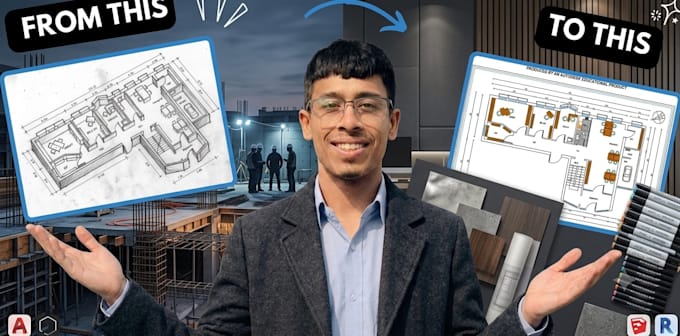 convert drawing in autocad 2d , PDF to dwg