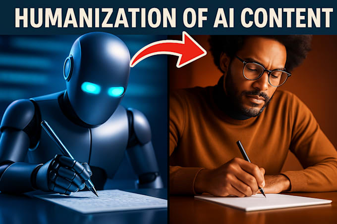 humanize chatgpt content, ai to human essay, book, edit humanize ai content