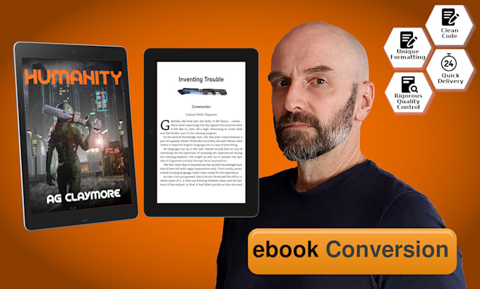 format your manuscript into a great looking ebook, paperback or hardcover