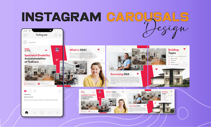 design instagram reels, carousel posts, and story for social media