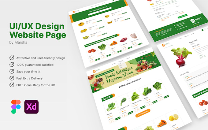 Create user friendly ui ux for the website design page by Micolaproject ...