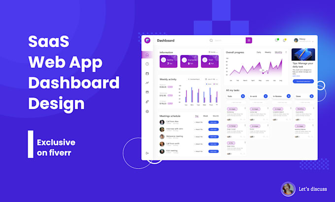 Design crm dashboard, web app, and saas ui ux in figma by Batool_uxui ...