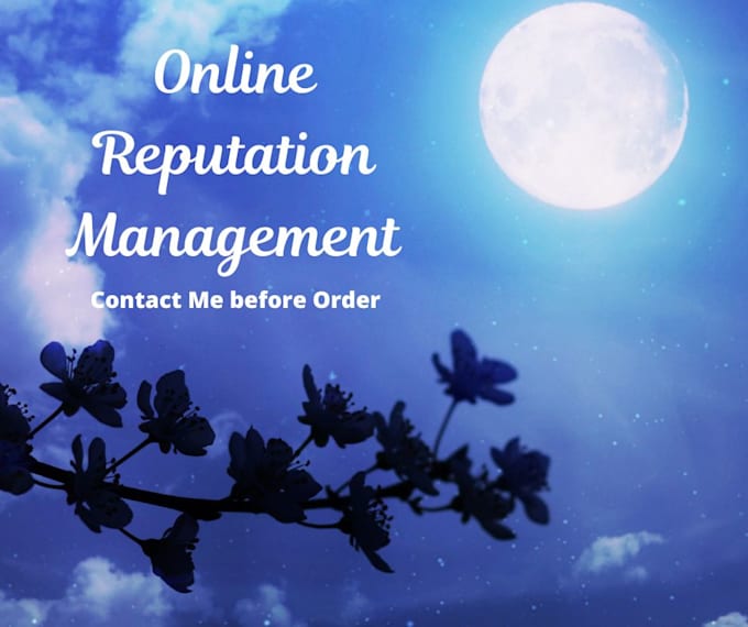 do reputation management and improve online presence, suppress negative links
