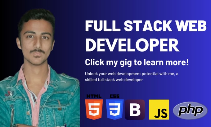 Be your full stack web developer of html, css, php, laravel by ...