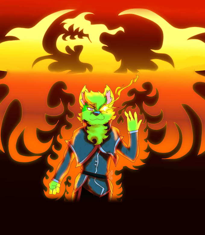 make cool artworks in cartoonish style